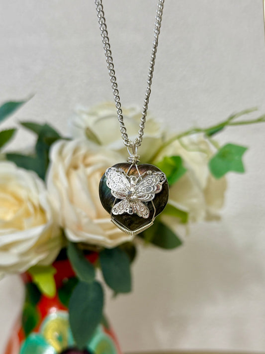 Silver Isolation, Labradorite Necklace