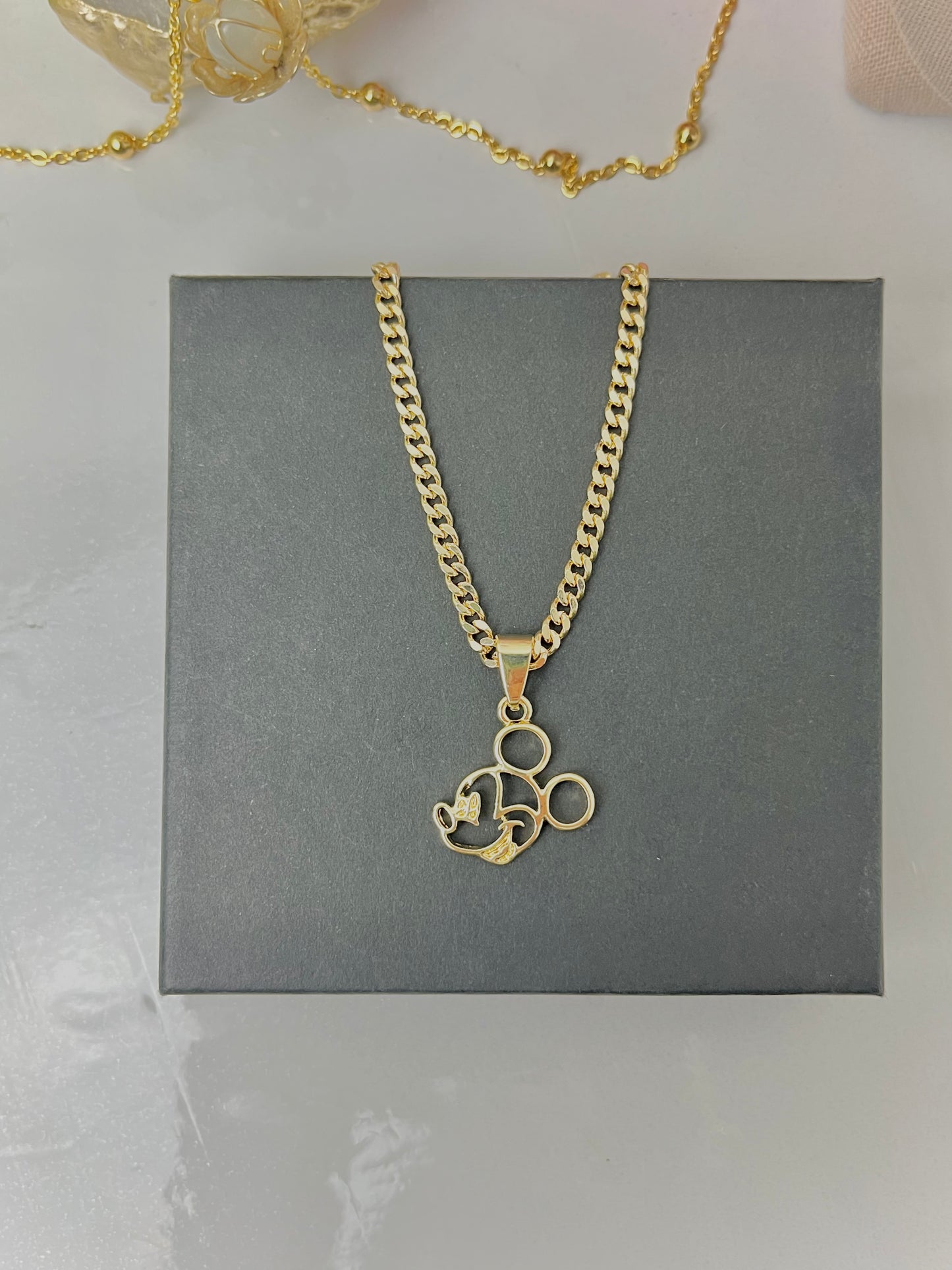 Mini mickey necklace