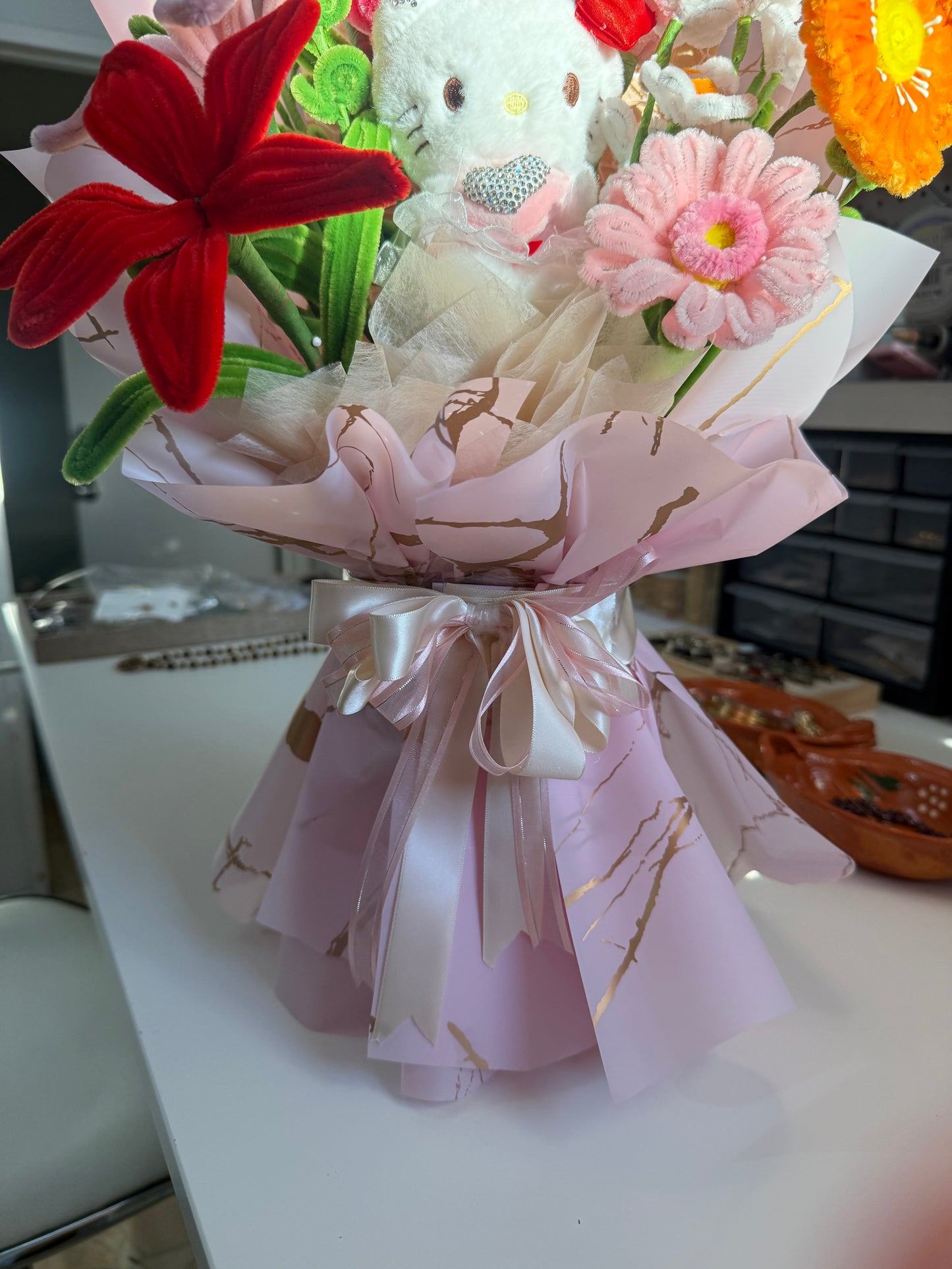 kitty Flower Bouquet