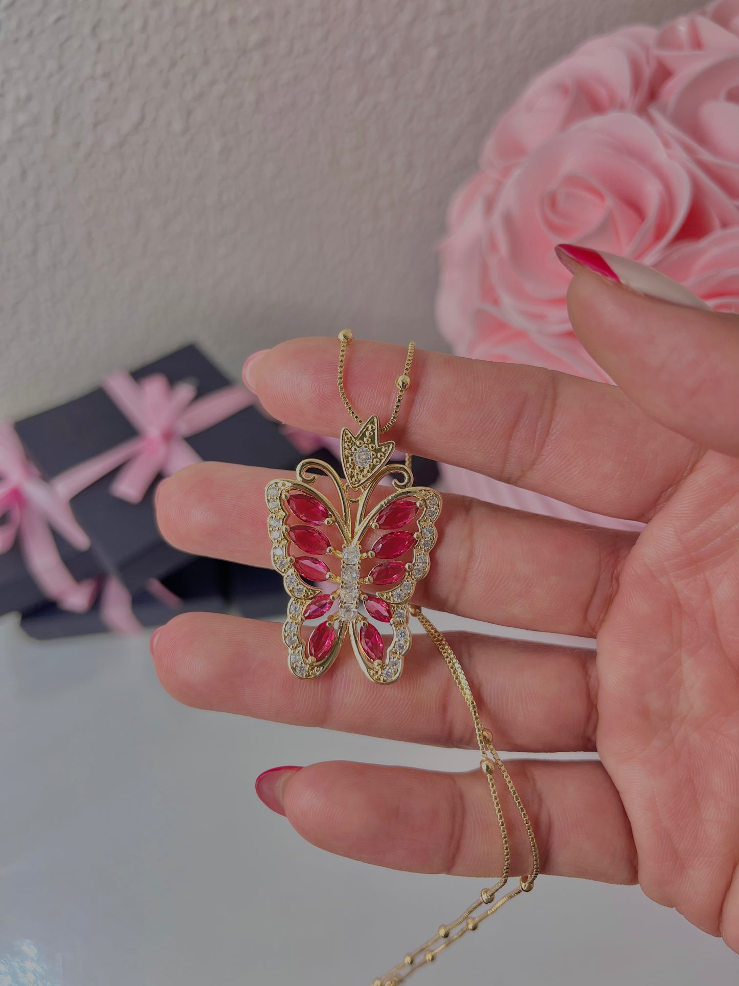 Tiffany, Butterfly Necklace