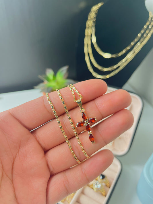 Eternal necklace (Burgundy)