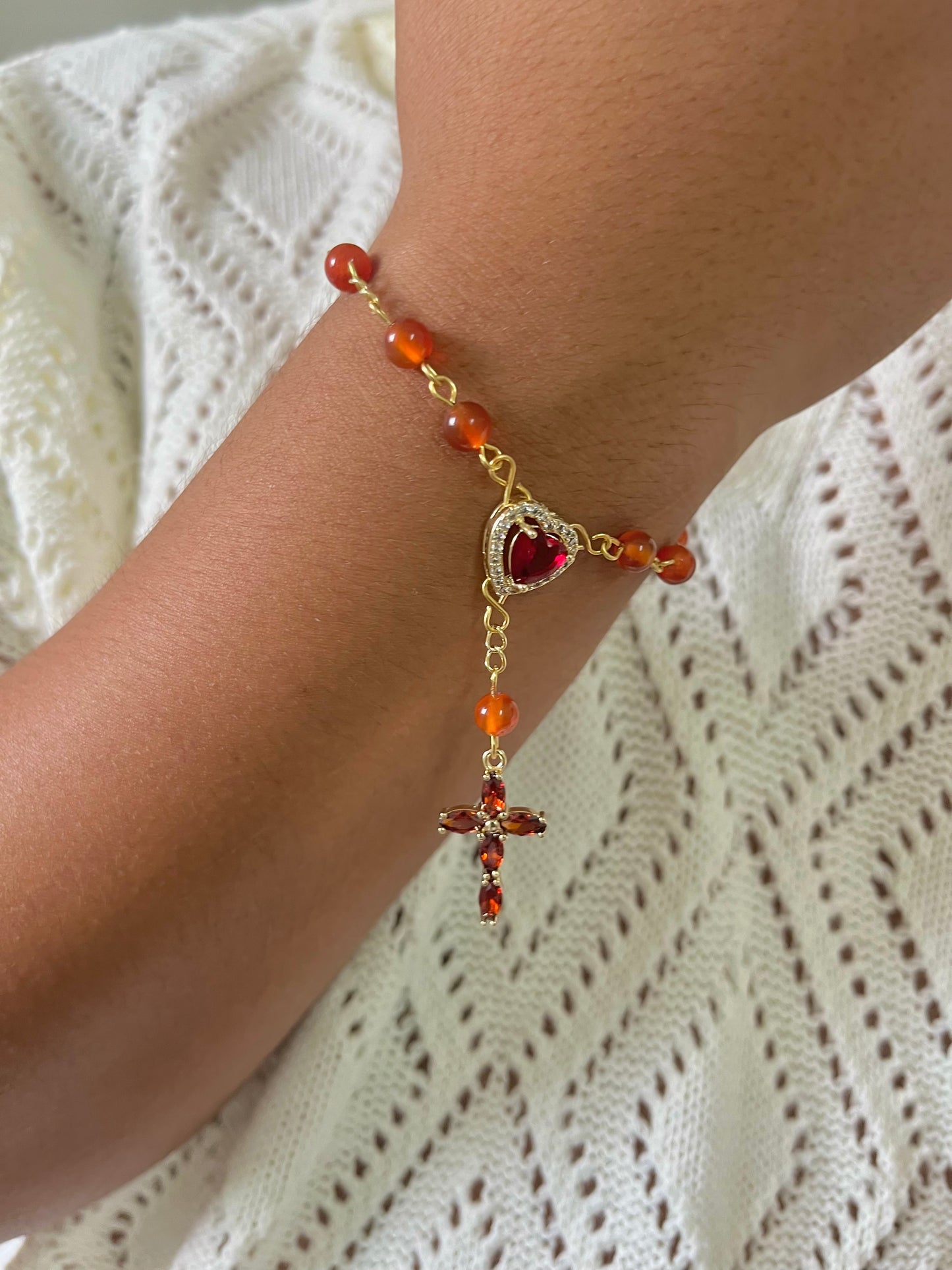 Fuerzas Carnelian bracelet