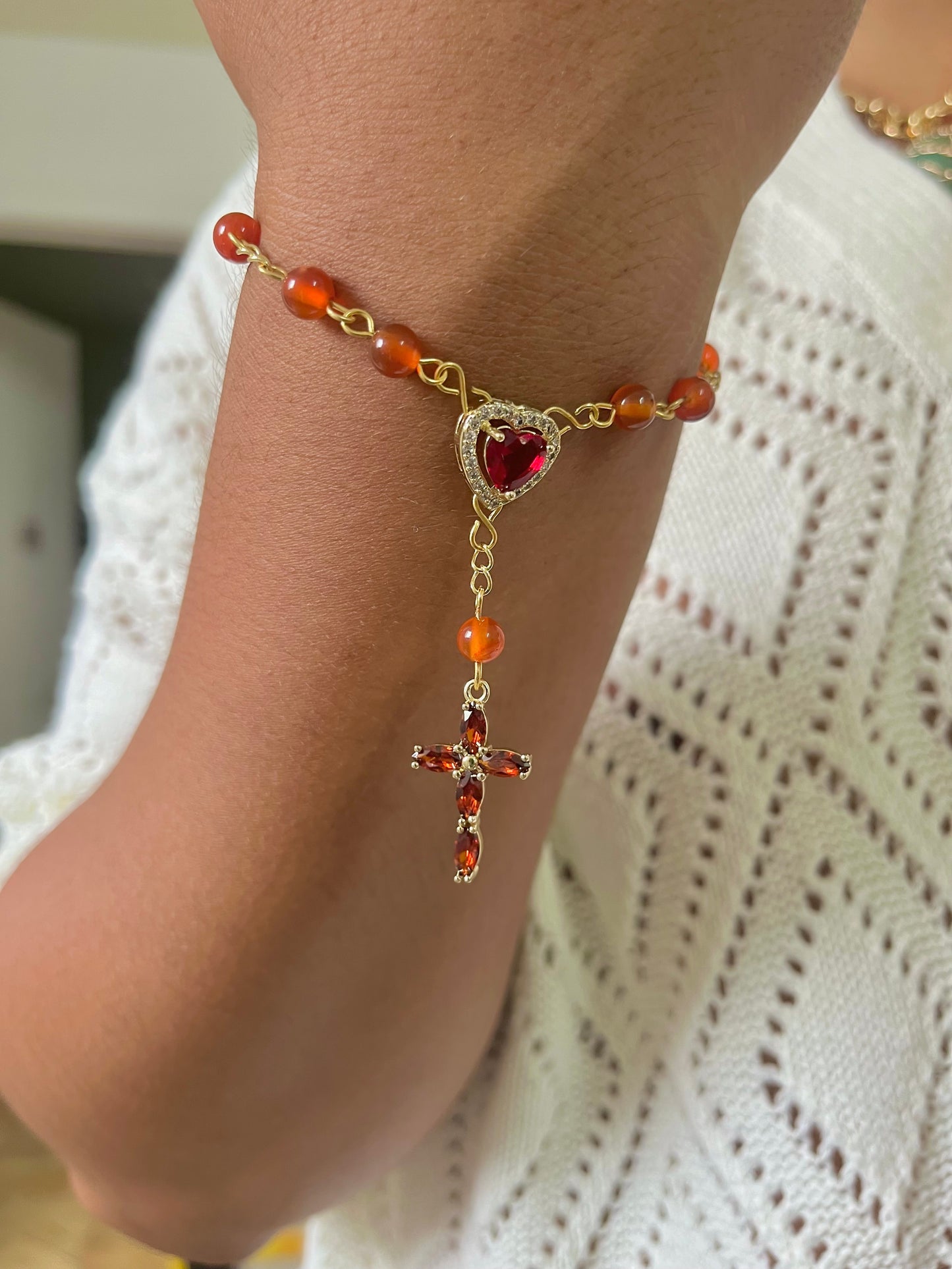 Fuerzas Carnelian bracelet