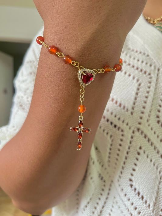 Fuerzas Carnelian bracelet