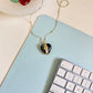 Santa Muerte, crystal/ Quartz necklace