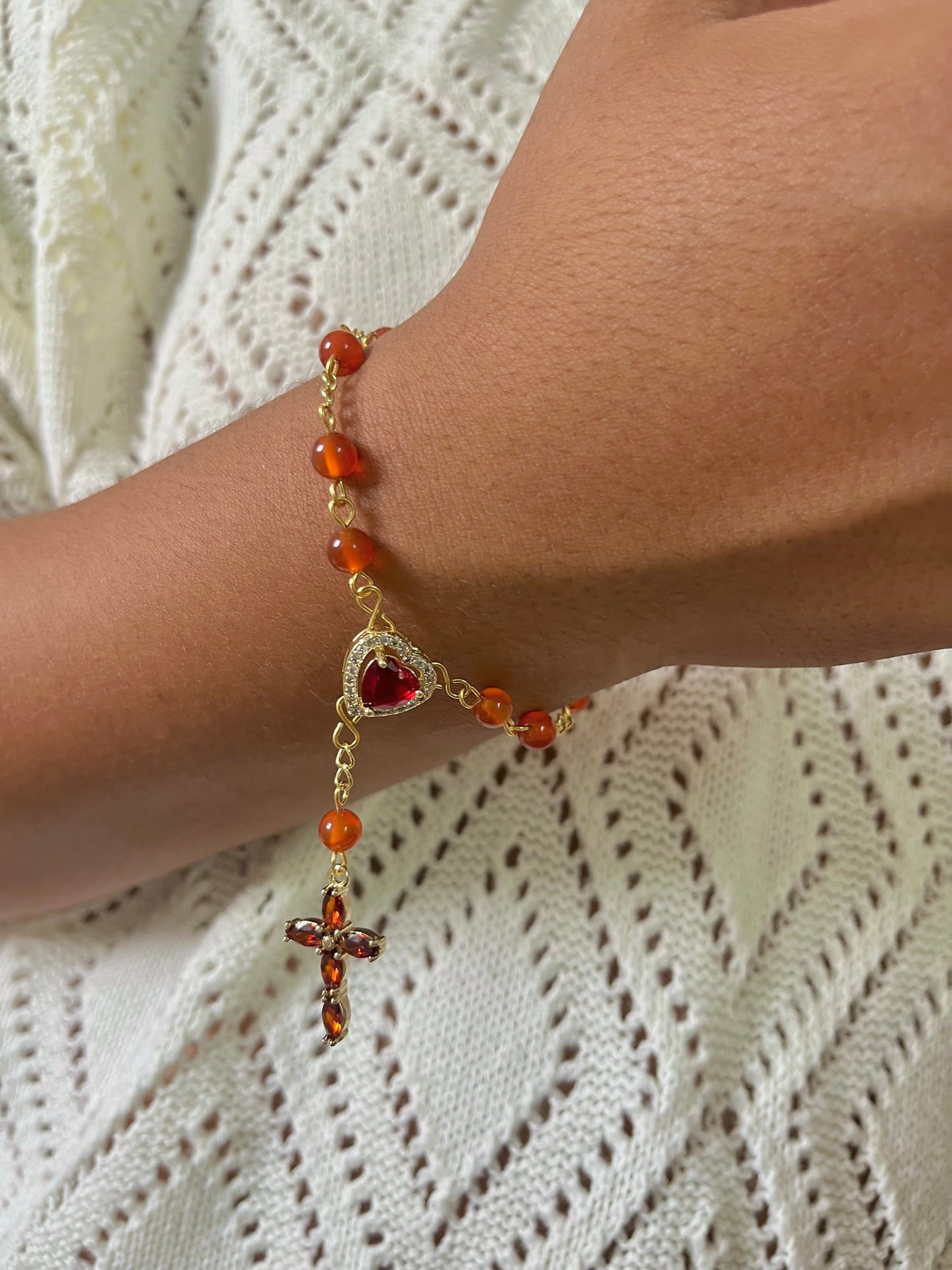 Fuerzas Carnelian bracelet