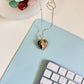 Santa Muerte, crystal/ Quartz necklace