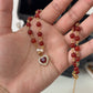 Amorcito corazón carnelian necklace