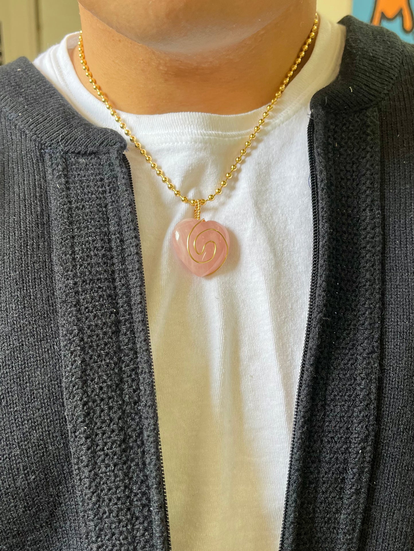 In a Swirl, Gold Necklace