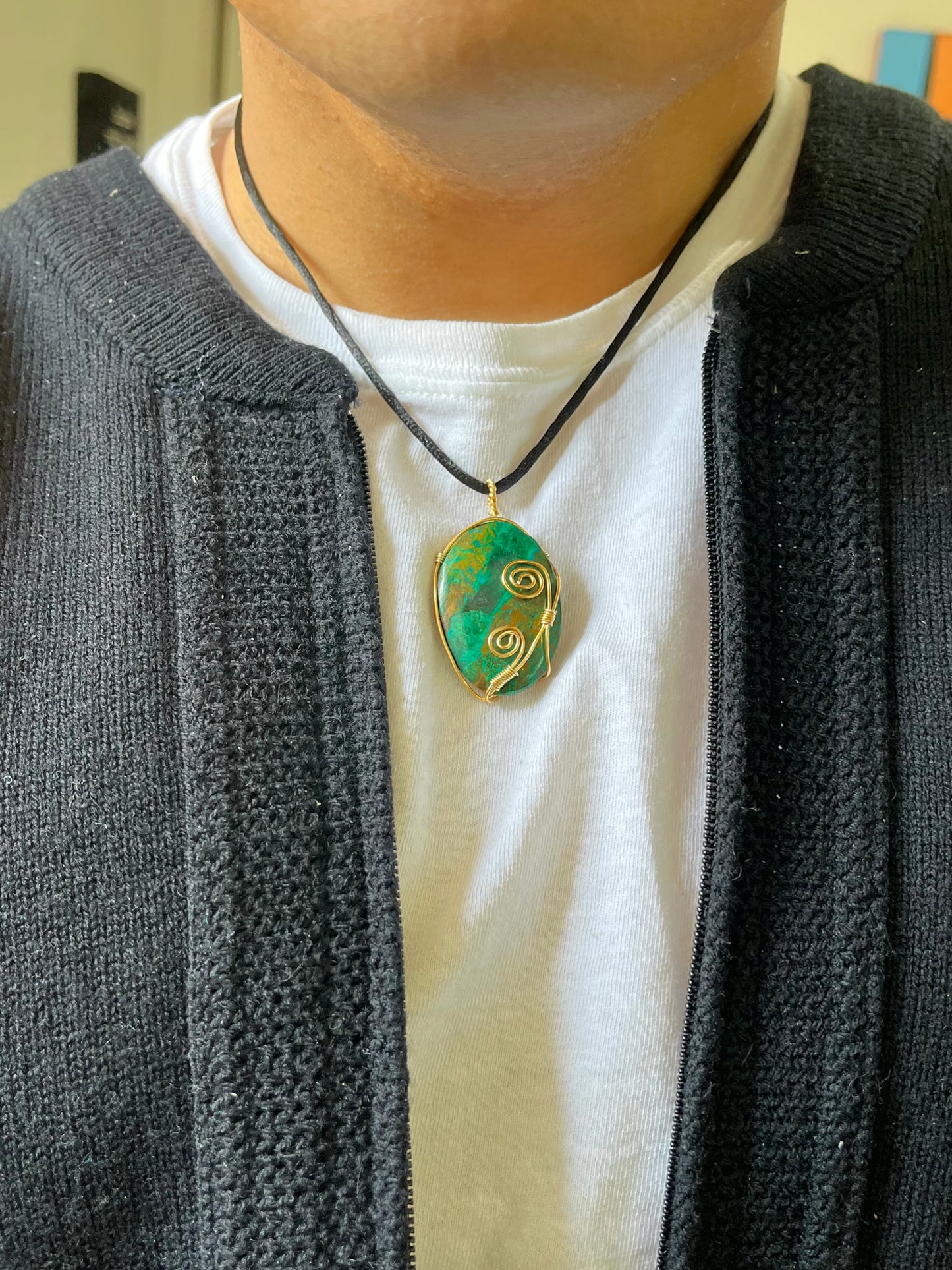 Chrysocolla, Necklace