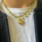 Suerte, Gold Jade Necklace