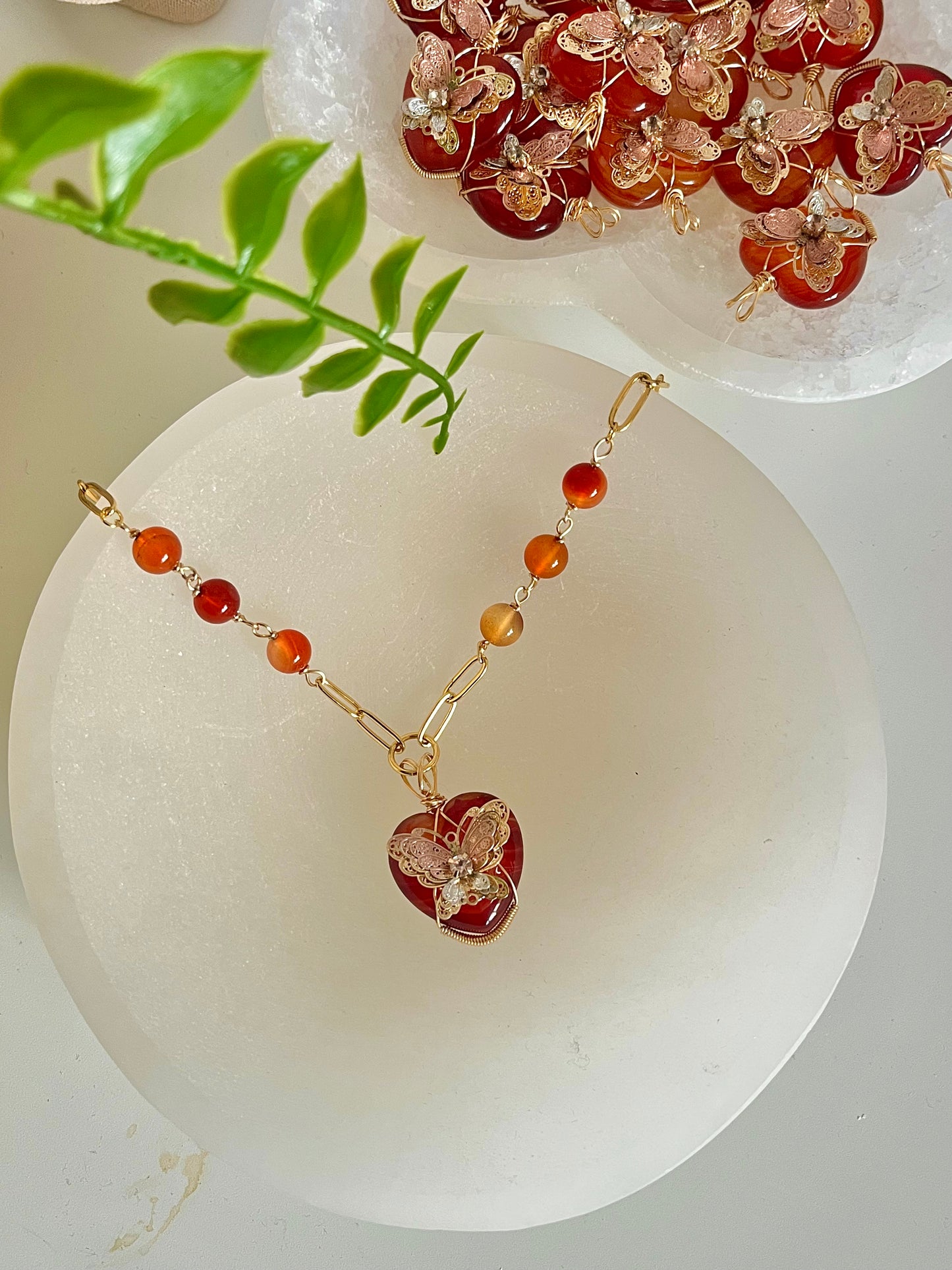 Moral Conscience Carnelian necklace