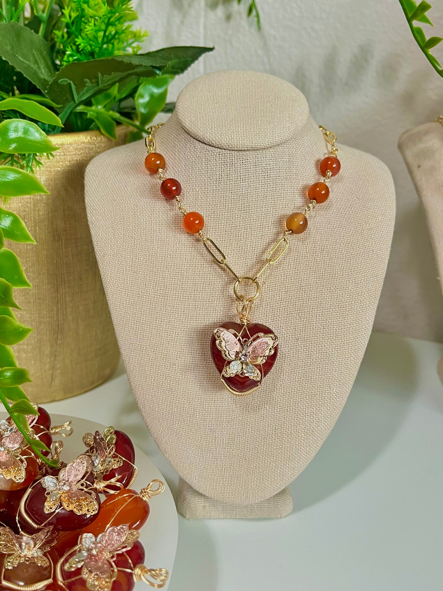 Moral Conscience Carnelian necklace