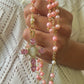 Clairmont, Pink freshwater pearl rossary