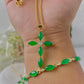 Lucky Jade cross necklace