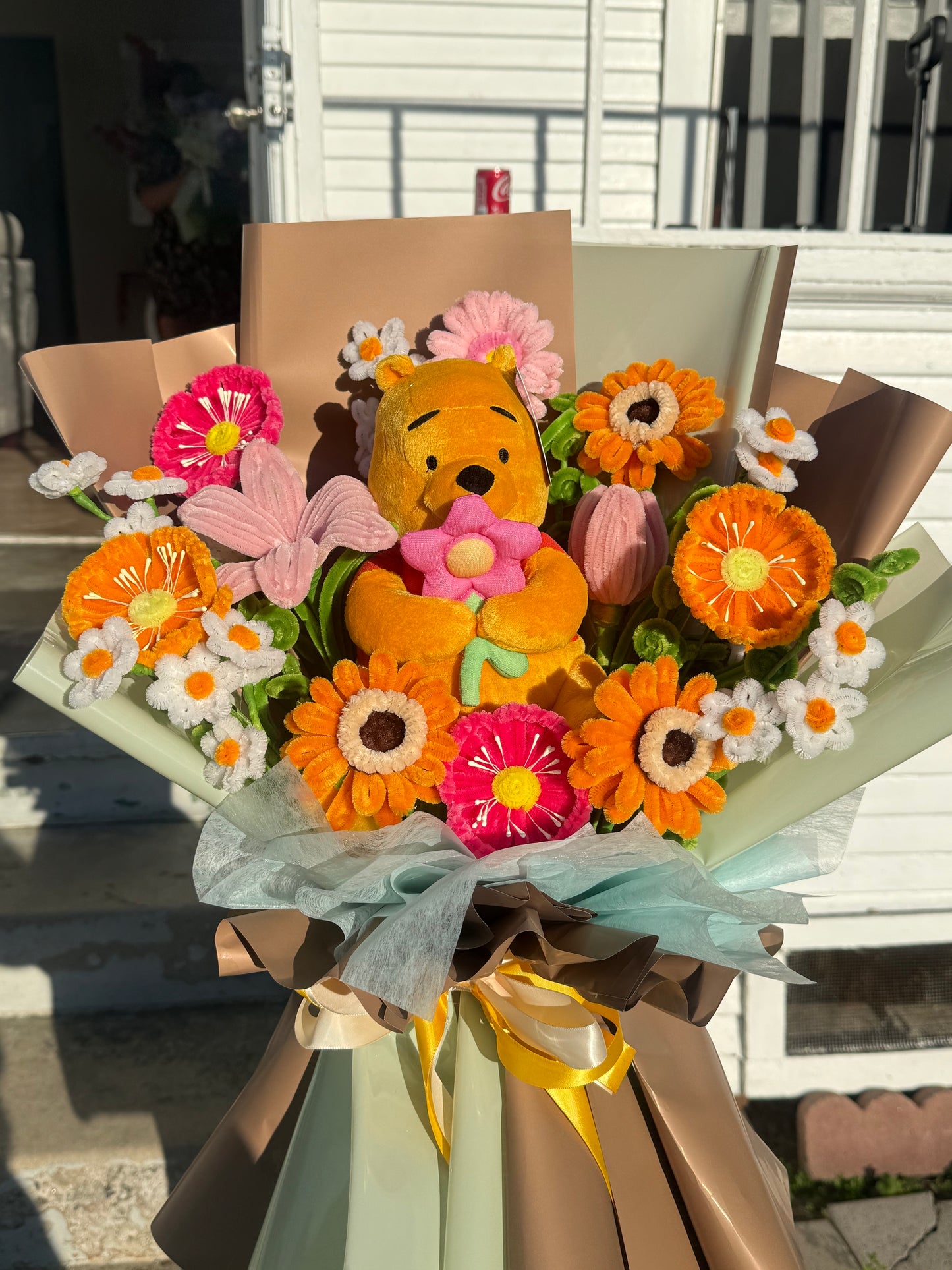 winnie Bear flower bouquet