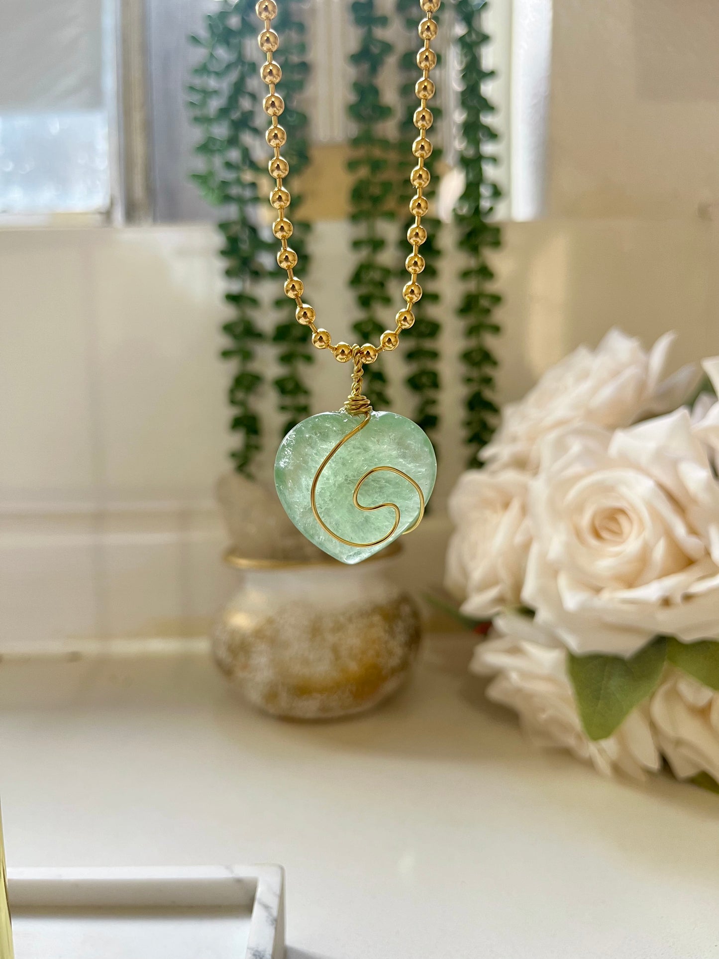 In a Swirl, Gold Necklace