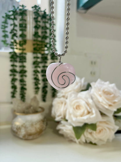 In a Swirl, Silver Necklace