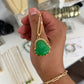 Great abundance jade laughing Buddha necklace