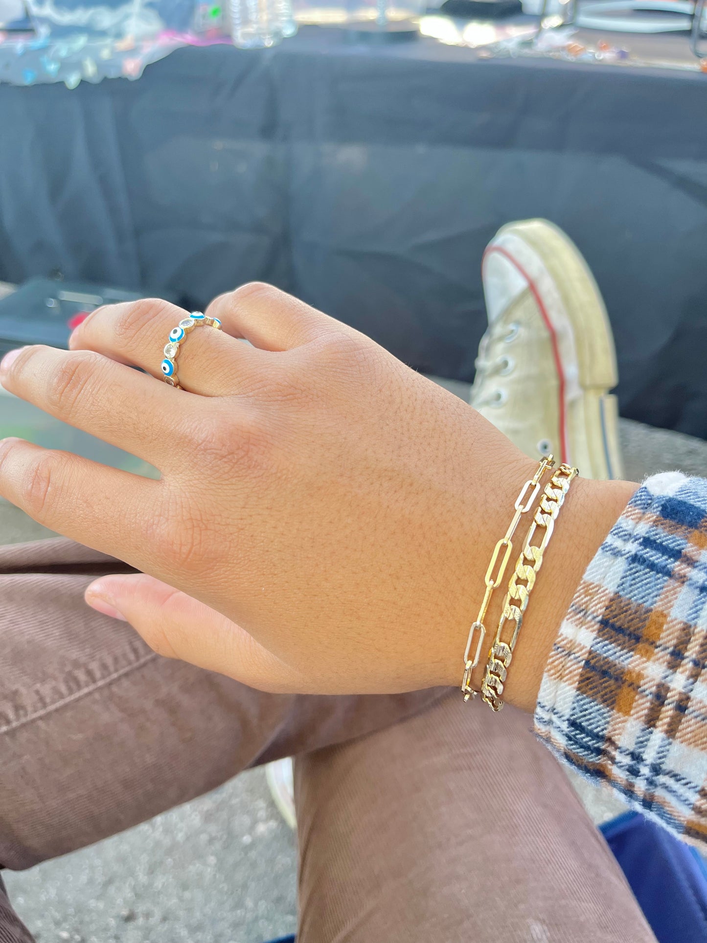 Paper clip bracelet