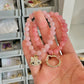 Kitty Aura Rose Quartz stretchy bracelet