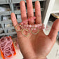 Kitty Love Rose Quartz stretchy bracelet